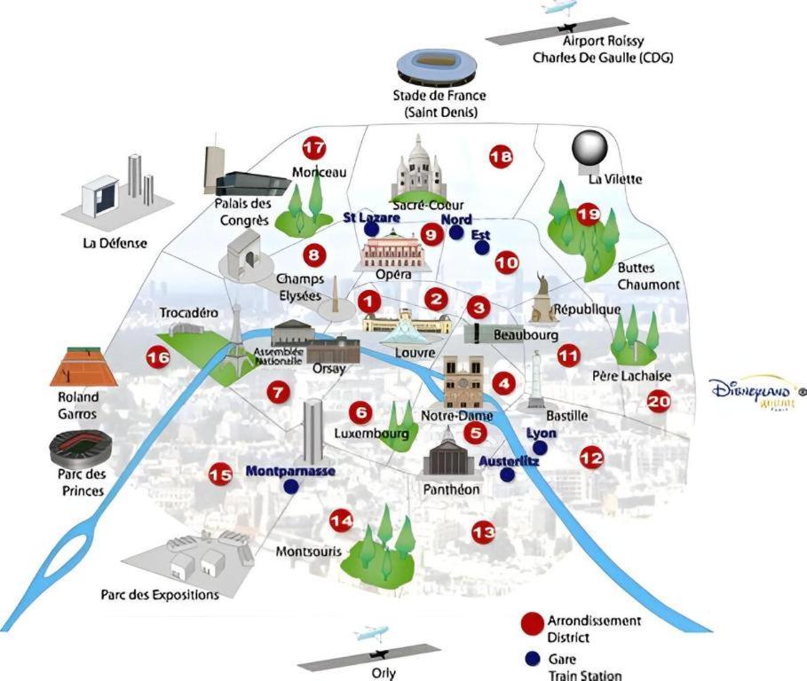 Gare En Face A Pied - Paris 10Mn - Parking Prive Gratuit - De 1 A 8 Personnes - Souplex - Tout Equipe - Entierement Renove Montmagny Екстериор снимка