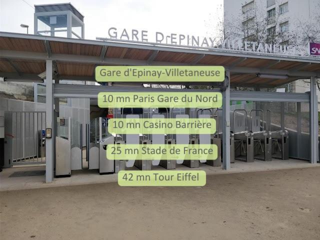 Gare En Face A Pied - Paris 10Mn - Parking Prive Gratuit - De 1 A 8 Personnes - Souplex - Tout Equipe - Entierement Renove Montmagny Екстериор снимка